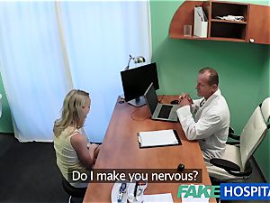 FakeHospital adorable blond patient gets twat exam